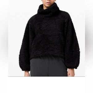 COPY - Lululemon Black Warmth Restore Long Pullover Sherpa Size 8